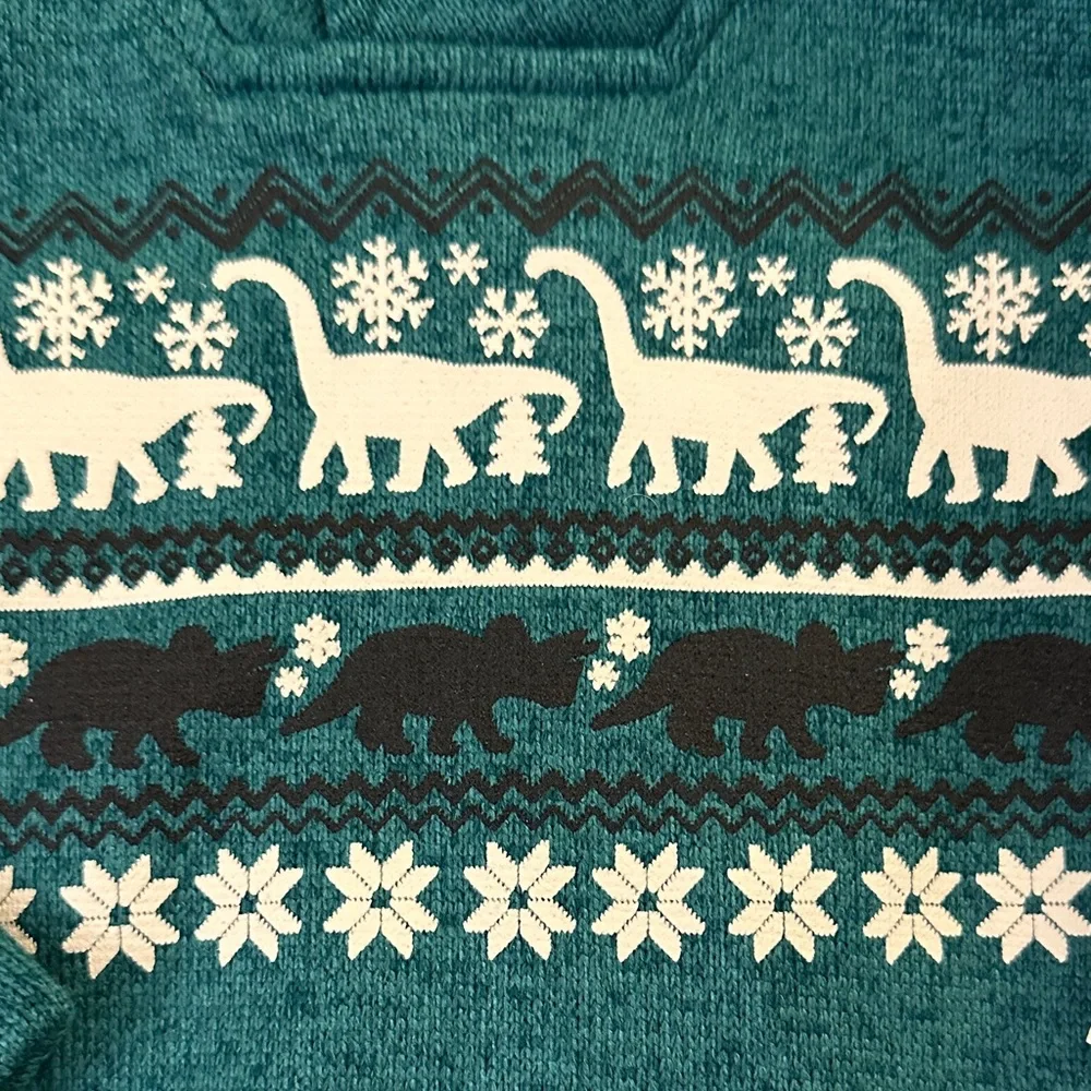 Jumping Beans‎ Green Sweater with Animal Pattern